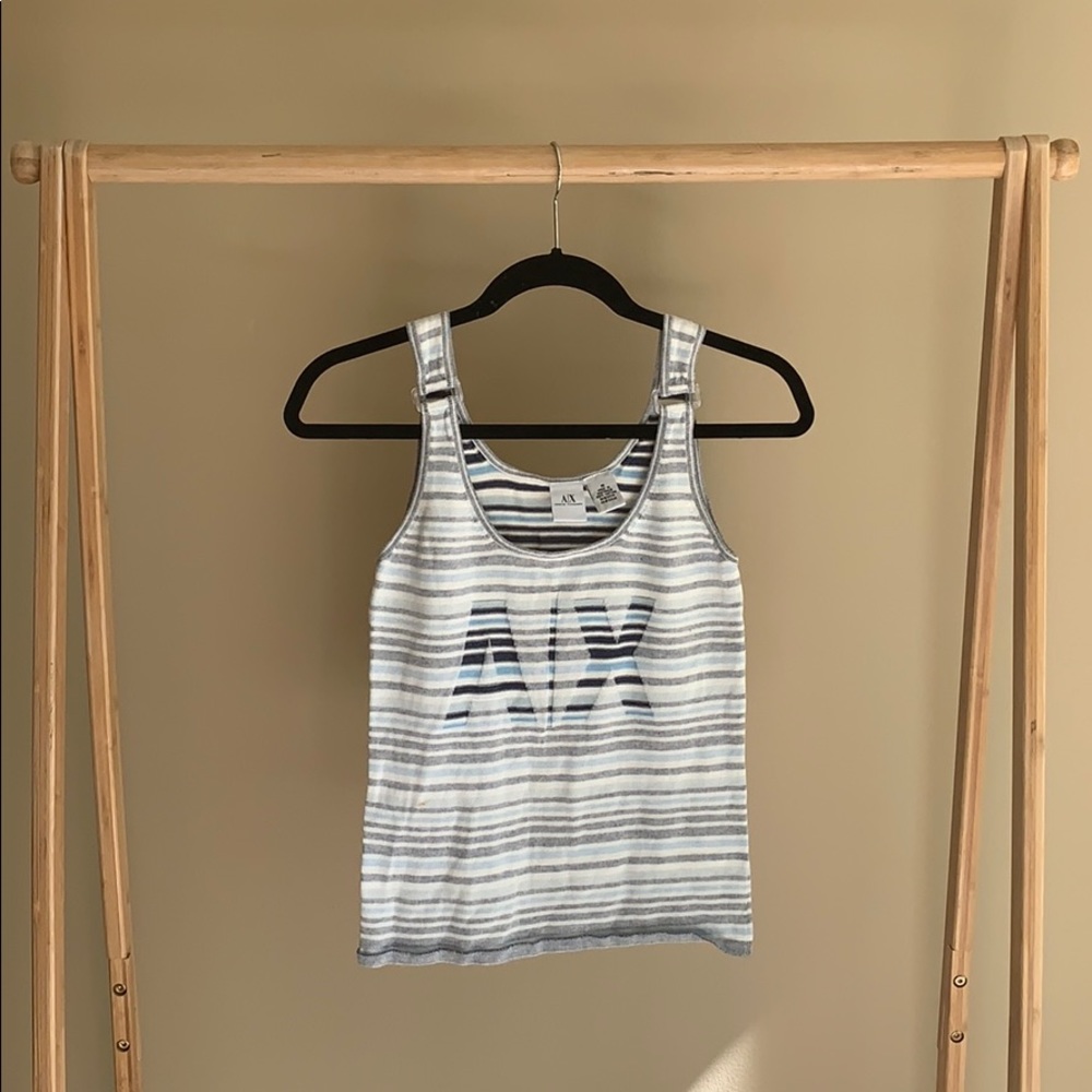 Armani Exchange Striped Tank Top Size Small